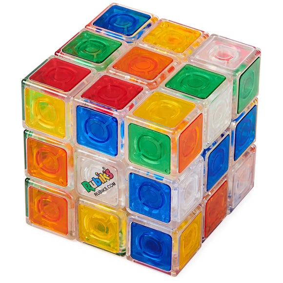 Cubo Rubik's 3x3 Crystal Hasbro Original Transparente Color
