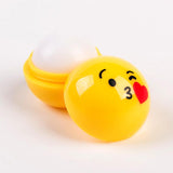Lip Balm Balsamo Labial Emojis Caritas Amarillo Redondo