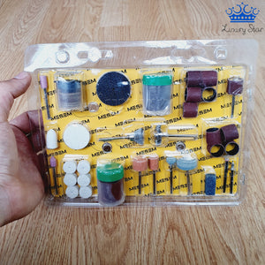 Brocas Motor Tool Kit Accesorios Tallado Pulido 105 Piezas