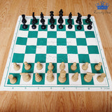 Ajedrez Profesional #5 Competicion Grande 49cm Tapete Goma