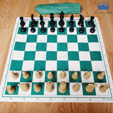 Ajedrez Profesional #5 Competicion Grande 49cm Tapete Goma