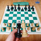 Ajedrez Profesional #5 Competicion Grande 49cm Tapete Goma
