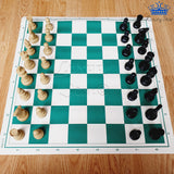 Ajedrez Profesional #5 Competicion Grande 49cm Tapete Goma