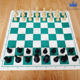 Ajedrez Profesional #5 Competicion Grande 49cm Tapete Goma