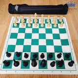 Ajedrez Profesional #5 Competicion Grande 49cm Tapete Goma