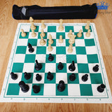 Ajedrez Profesional #5 Competicion Grande 49cm Tapete Goma