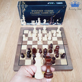 Ajedrez Madera Magnetico Fino Juego Mesa Premium Portable