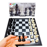 Ajedrez Mediano Magnetico Negro Y Blanco Chess Juego Mesa