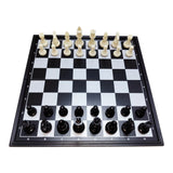 Ajedrez Mediano Magnetico Negro Y Blanco Chess Juego Mesa
