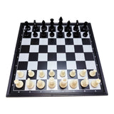Ajedrez Mediano Magnetico Negro Y Blanco Chess Juego Mesa