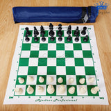 Ajedrez Profesional #4 Grande Tablero Verde Goma Tapete