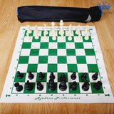 Ajedrez Profesional #4 Grande Tablero Verde Goma Tapete