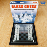 Ajedrez Cristal Vidrio Lujo Chess Elegante Obsequio Detalle