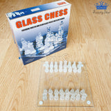 Ajedrez Cristal Vidrio Lujo Chess Elegante Obsequio Detalle
