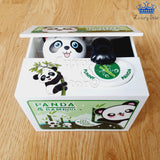 Alcancia Oso Panda Propina Traga Monedas Caja Detalle Sonido