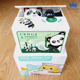 Alcancia Oso Panda Propina Traga Monedas Caja Detalle Sonido
