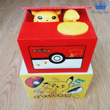 Alcancia Traga Monedas Pokemon Pikachu Caja Ahorro Propina