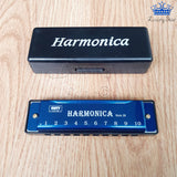 Armonica Instrumento Viento Portable 10 Huecos + Estuche