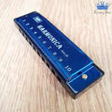 Armonica Instrumento Viento Portable 10 Huecos + Estuche