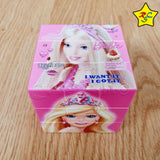 Cubo 3x3 Barbie Animado Figuras Impreso Rosado Muñeca