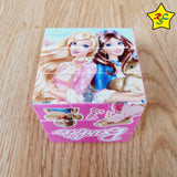 Cubo 3x3 Barbie Animado Figuras Impreso Rosado Muñeca