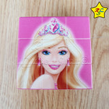 Cubo 3x3 Barbie Animado Figuras Impreso Rosado Muñeca