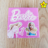 Cubo 3x3 Barbie Animado Figuras Impreso Rosado Muñeca