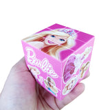 Cubo 3x3 Barbie Animado Figuras Impreso Rosado Muñeca