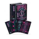 Bicycle Cyberpunk Cartas Poker Cybercity Morado Naipe