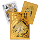 Baraja Poker Bicycle Dragon Red Gold Black Blue New