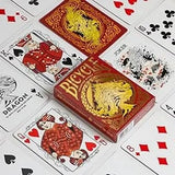 Baraja Poker Bicycle Dragon Red Gold Black Blue New
