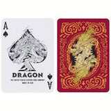 Baraja Poker Bicycle Dragon Red Gold Black Blue New