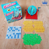 Bingo Balotera Portable Mini Verde + 75 Bolas + Cartones