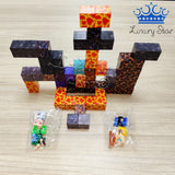 Set Bloques Magneticos Minecraft x60 Caja Metalica Niños
