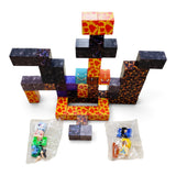 Set Bloques Magneticos Minecraft x60 Caja Metalica Niños