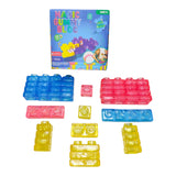 Bloques Magicos Goma Colores x28 Armar Figuras Antiestres