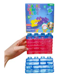 Bloques Magicos Goma Colores x28 Armar Figuras Antiestres