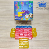 Bloques Magicos Goma Colores x28 Armar Figuras Antiestres