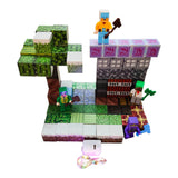 Set Bloques Magneticos Minecraft Construccion My World x130