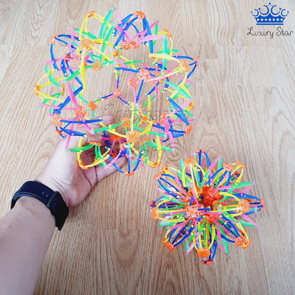 Esfera Expandible Antiestrés Bola Didactica Atomo Juguete