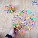 Esfera Expandible Antiestrés Bola Didactica Atomo Juguete