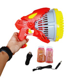 Juguete Burbujero Eléctrico Pistola Burbujas Con Jabón