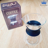 Cafetera Chemex 400ml Vidrio Goma Negra Con Filtro Metalico