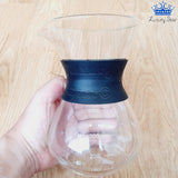 Cafetera Chemex 400ml Vidrio Goma Negra Con Filtro Metalico