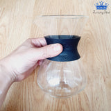 Cafetera Chemex 400ml Vidrio Goma Negra Con Filtro Metalico