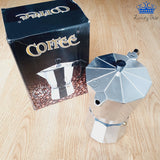 Cafetera Italiana Grande 12 Tazas Aluminio Cafe Tradicional