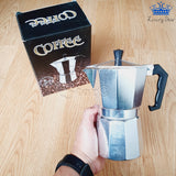 Cafetera Italiana Cafe Aluminio 6 Tazas Bebida Caliente