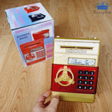 Alcancia Caja Fuerte Infantil Ahorro Propina Moneda Billetes