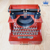 Joyero Maquina Escribir Caja Musical Melodia Mozart Regalo