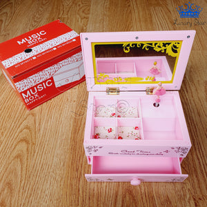 Joyero Caja Musical Rosada Bailarina Ballet Melodia Mozart